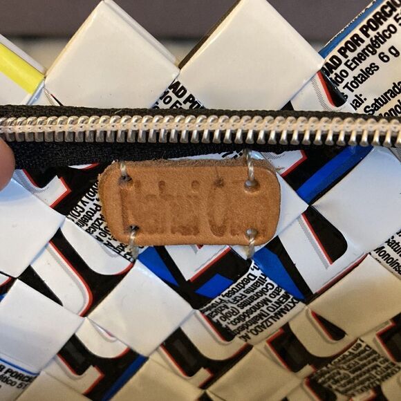 Recycled Woven Paper Clutch - Picture 9 of 12